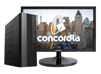 Computador SFF Concórdia Completo Com Monitor 19,5'' Core I5 4GB DDR3 SSD 120GB Linux
